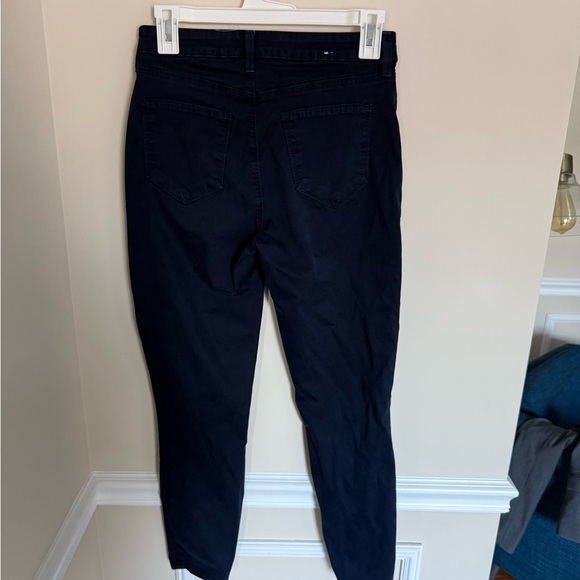 L’AGENCE Size 26 Women’s Skinny Navy Blue Trousers Cotton/Modal Blend Officewear - Picture 4 of 6